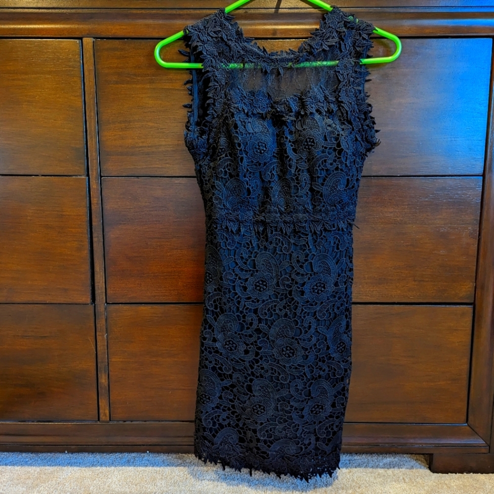 Black lace dress - S, fits like XS